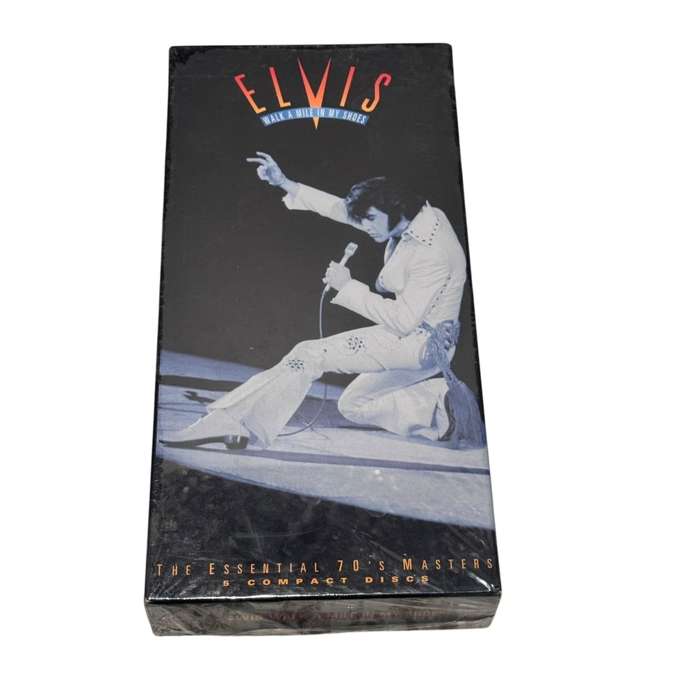 Elvis Presley CD Box Set Walk A Mile In My Shoes 70's‎ Masters 5CD Longbox